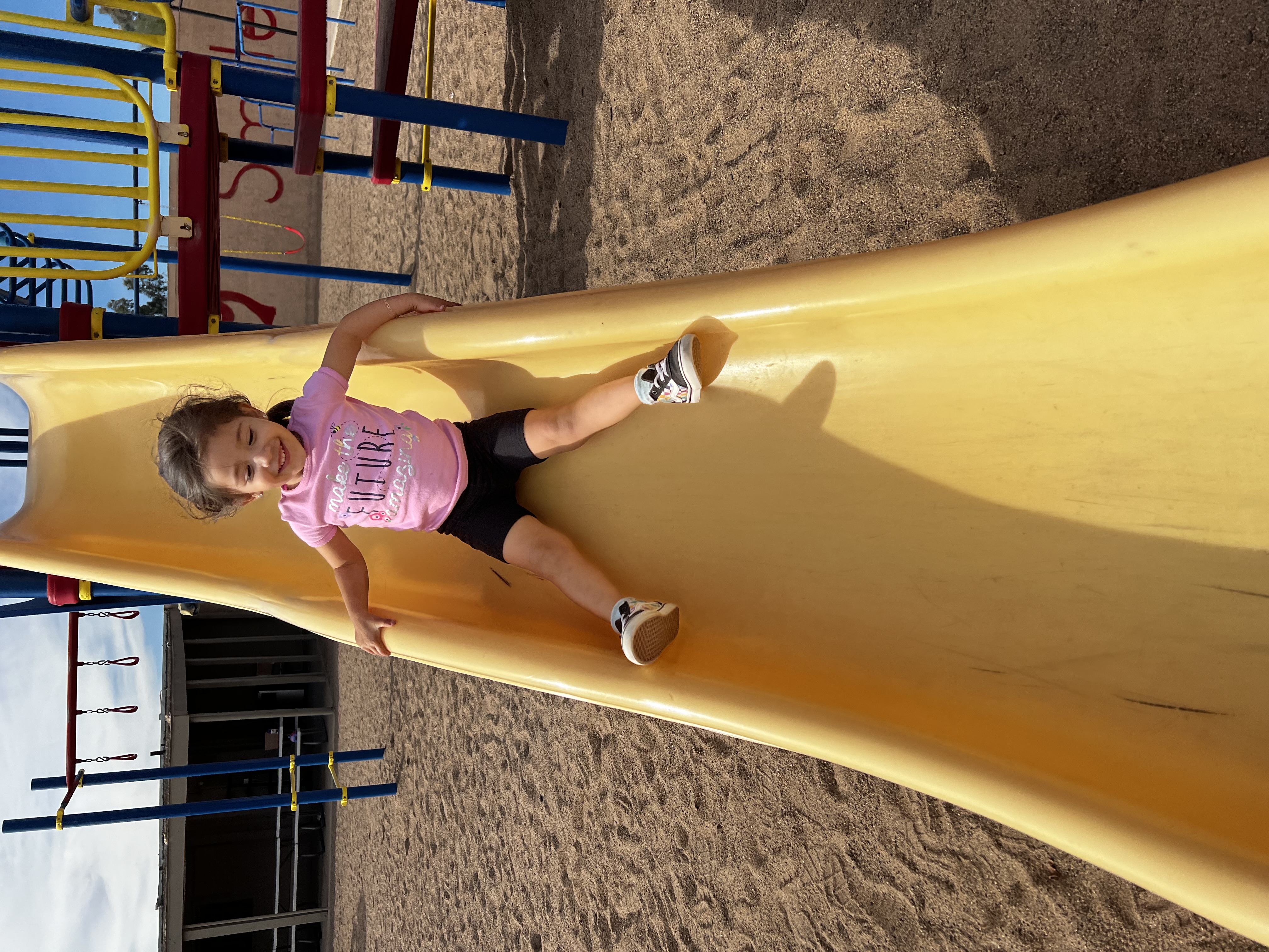 girl on Slide